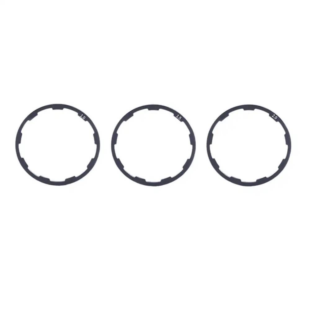 

3 Pcs 1mm+1.5mm+2mm Bike Flywheel Hub Spacer Bicycle Bottom Bracket Axle Washer Good Replacement Parts for Mountain Bike
