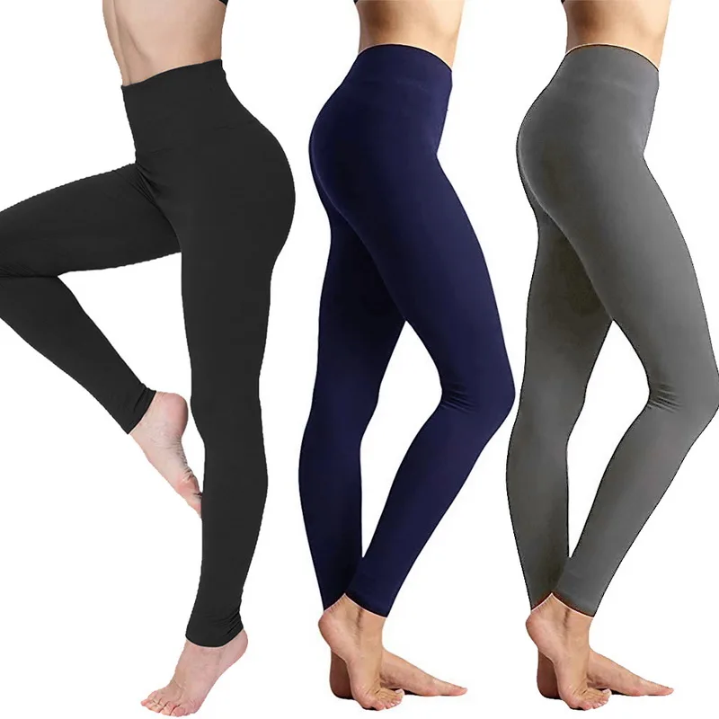 Women Leggings Fitness Seamless Tummy Fitness Pants High Waist Workout Trousers Slim Gym Sportswear Plus Size 3XL