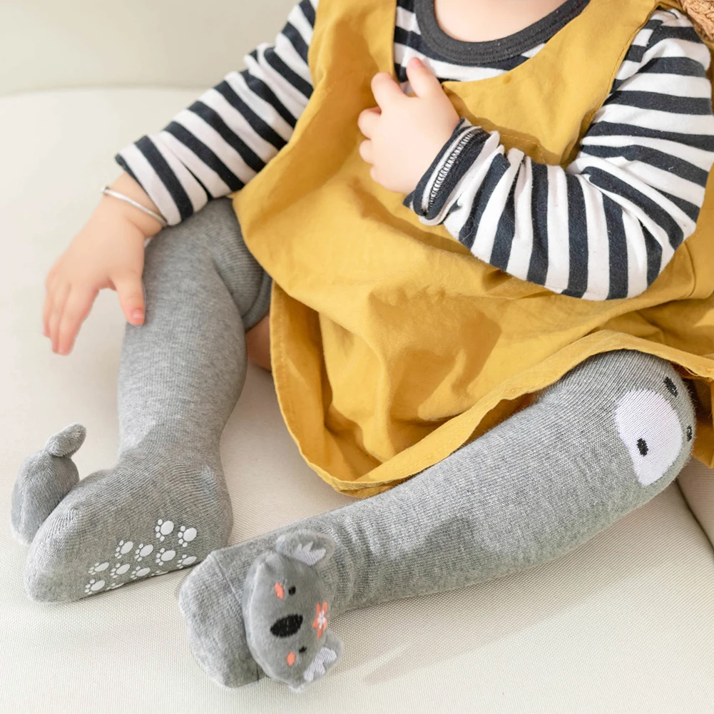 Колготки детские хлопковые с мультяшными изображениями кошек Носки рисунком из