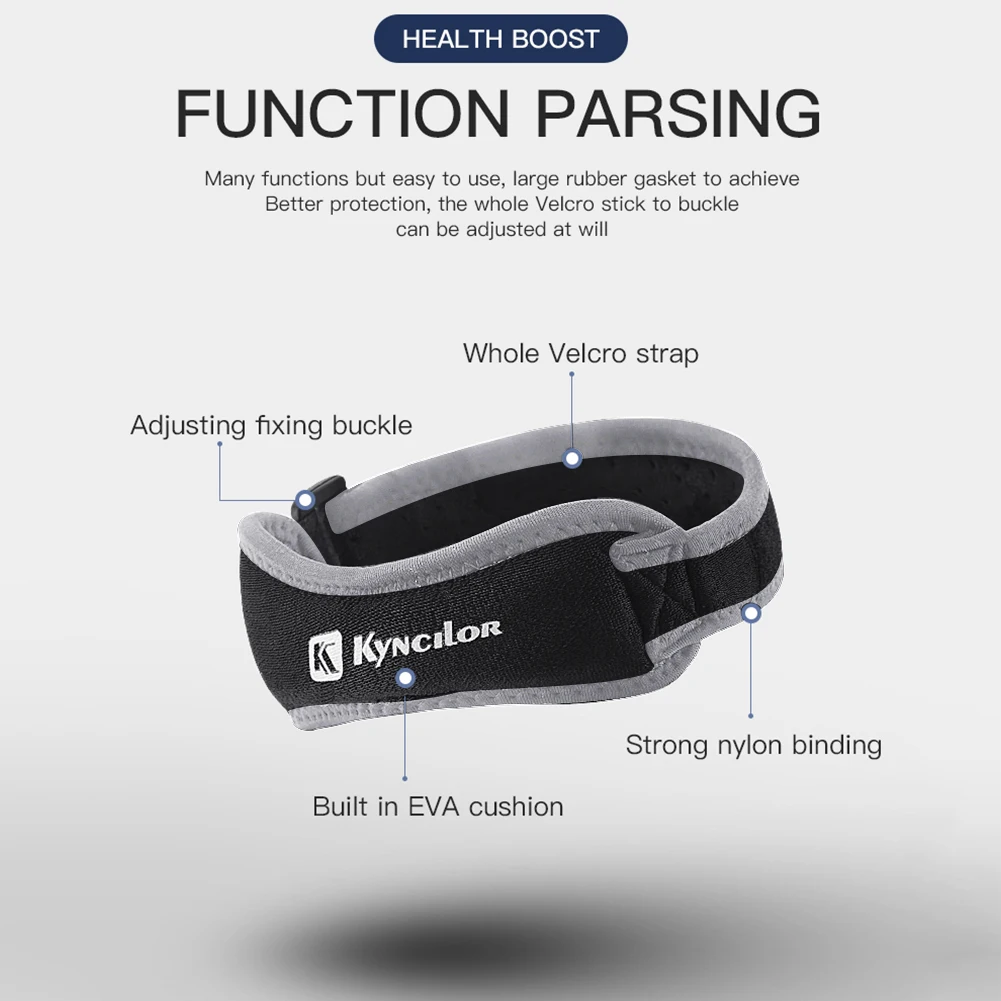 Регулируемая Колено коленной чашечки сухожильная скобка Ремешками до колена