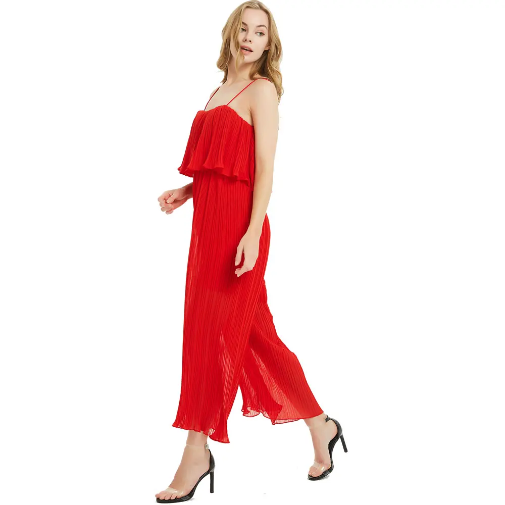 Комбинезон женский с открытыми плечами модный длинный свободный пикантный боди