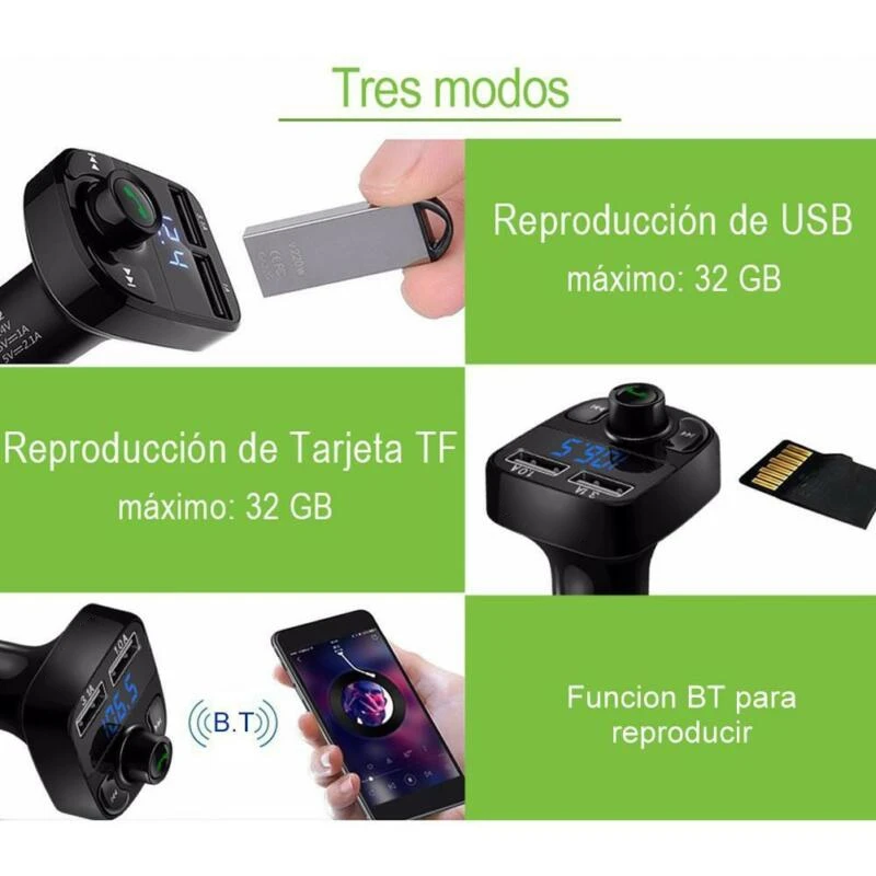 Bluetooth fm-передатчик беспроводной радио адаптер MP3-плеер двойной USB Автомобильное зарядное устройство