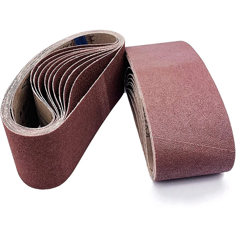 

18 PCS Sanding Belt Sander Belt 3X21-Inch, Aluminum Oxide (3 Each of 40 80 120 150 240 400 Grits) for Belt Sander