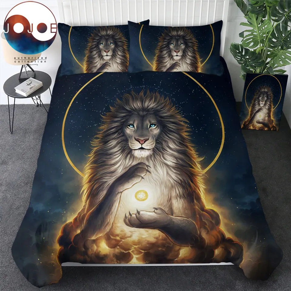 Набор постельного белья Лев Бог в небе с надписью Soul Keeper by jojojoesart набор