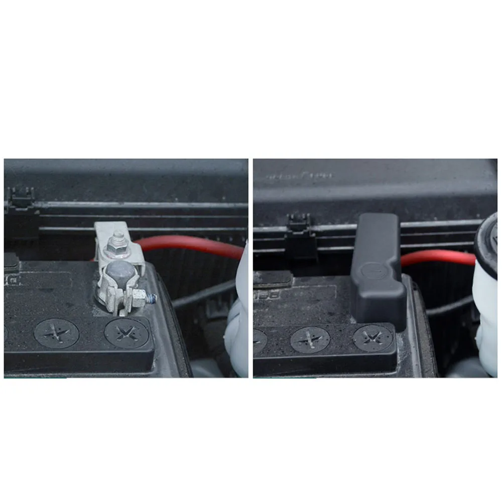 Защитная крышка автомобильного аккумулятора ABS отрицательный защитный чехол для