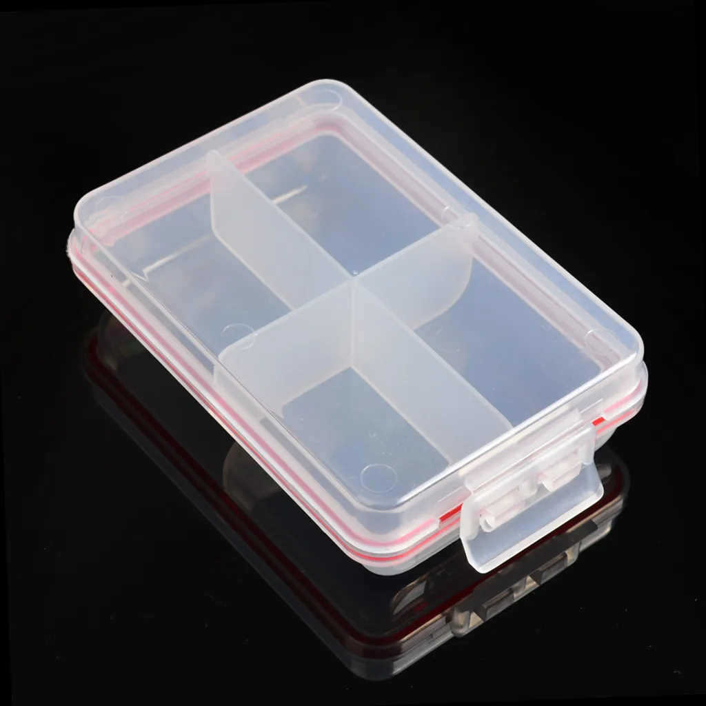 4 Compartments Fishing Tackle Box Accessories Lures Bait Storage Case Shrimp Boxes for Lure Organizer Baits Container | Спорт и