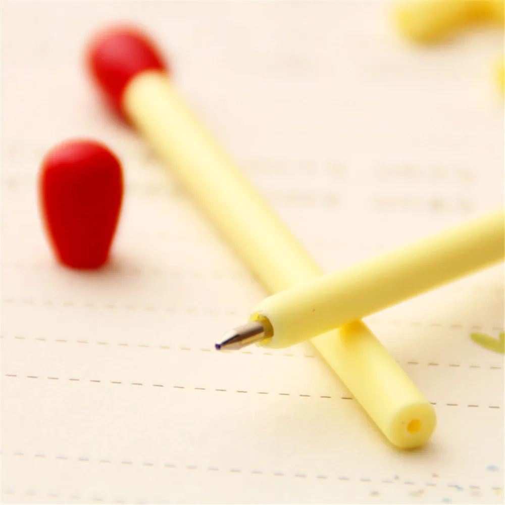 

20pcs/box Novelty Mini Match Shape Ballpoint Pen Roller Ball Pen Signature Pens Kawaii Office School Stationery Writing Supplies