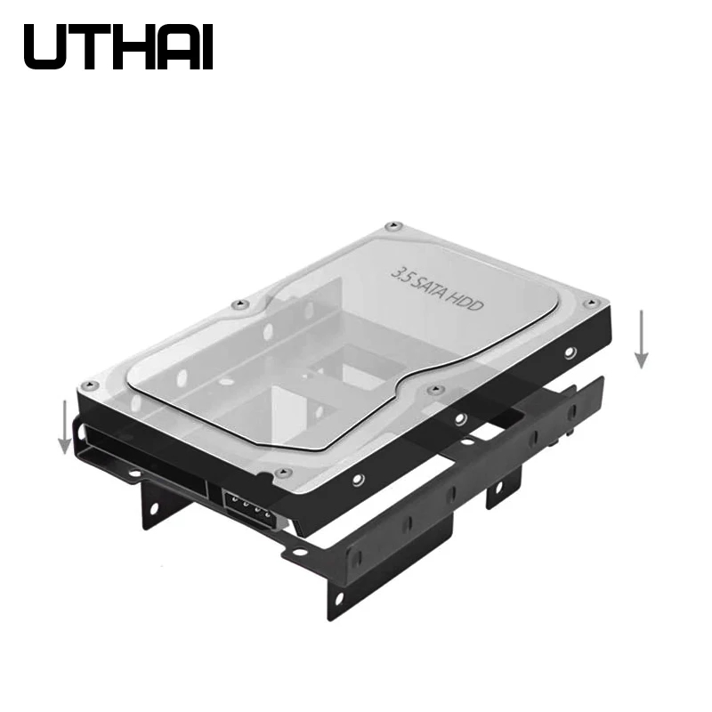 Монтажный кронштейн UTHAI G24 PCIe / PCI Slot 2 5 дюйма HDD/SSD 3 переходники HDD на слот для задней