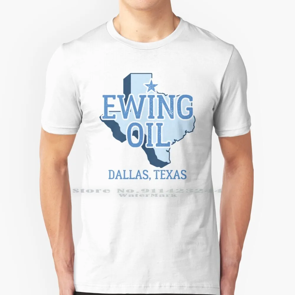 

Vintage Dallas Texas Ewing Oil T Shirt Cotton 6XL Ewing Oil Dallas Tv Show Jr Ewing Jock Ewing 1980s Tv 1980s Larry Hagman