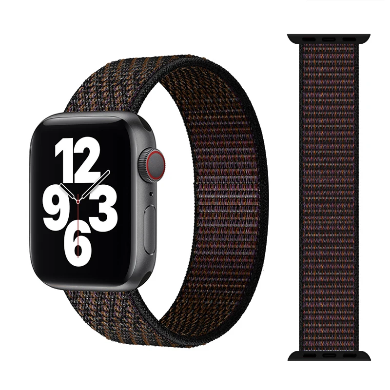 

Solo Loop Nylon Soft Breathable Strap For Apple Watch band 44mm 40mm 38mm 42mm Elastic Bracelet for iWatch Series 6 SE 5 4 3
