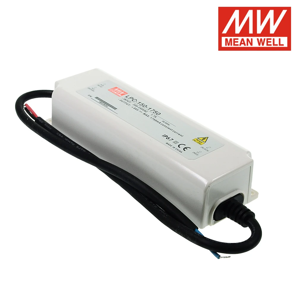 Бренд MEAN WELL представляет LPC-150 150W 350/500/700/1050/1400/1750/2100/2480/2800/3150mA один Выход