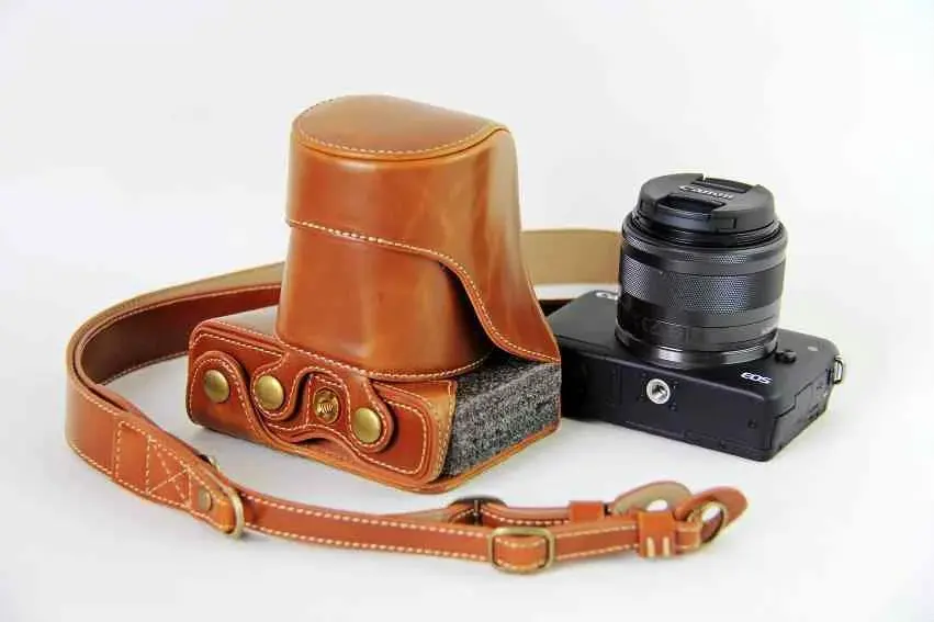 Чехол для камеры Canon EOS M10 EOSM10 M100 M200 Роскошный чехол из искусственной кожи с