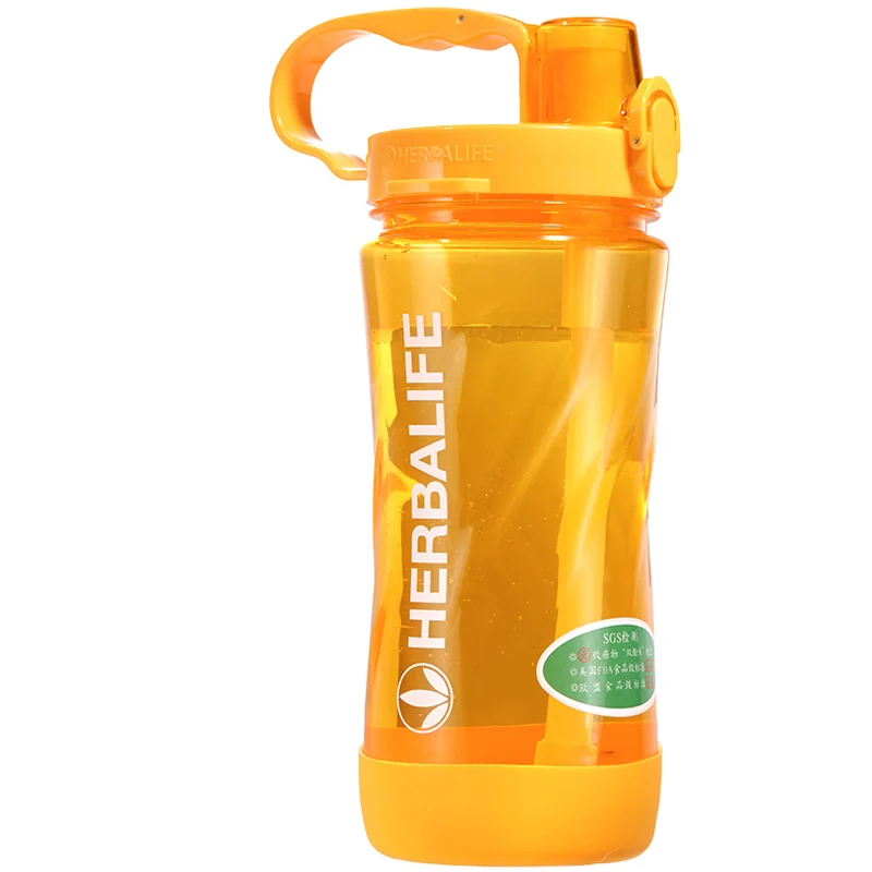 1000ml Orange Высокое качество 1000 мл/2000 мл 7 цветов Herbalife 24 часа питание Силиконовое сиденье Спорт Тип Бутылка на веревочке воды - Цвет: 1000ml Orange