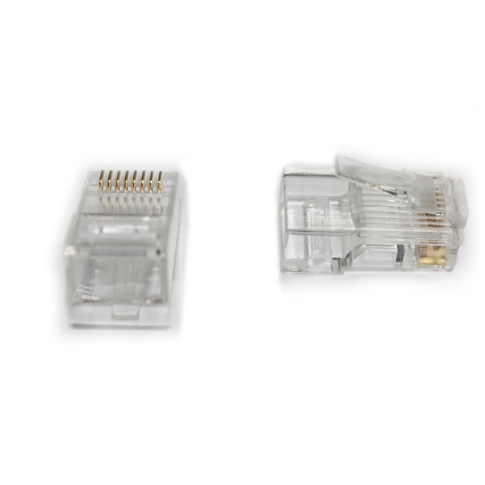 RJ45 разъем 6U Gold PlatedPass через Ethernet кабели модуль штепсельная сеть RJ-45 Кристалл
