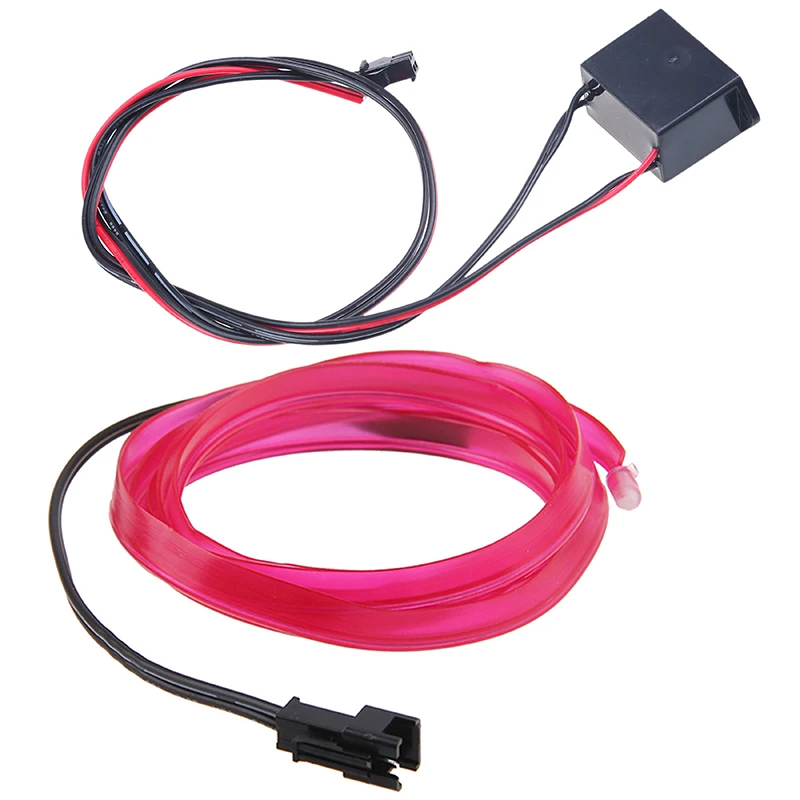 Haoyuehao Car Styling Ambient Light Interior Decoration EL Wire Easy Sew Flexible Led Neon Strip 12V Inverter Driver 2m | Автомобили и
