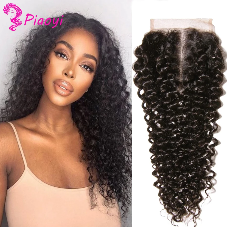 

Kinky Curly Human Hair Closure 4X4 Lace Closure 100% Human Hair Closure Brazilian Kinky Curly Lace Closure T Part Lace Closure