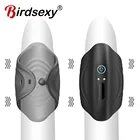 Силиконовое кольцо для задержки эякуляции, 10 частот, вибрирующее кольцо на пенис, секс-игрушки для мужчин, эрекционное кольцо с USB-блокировкой, Мужской мастурбатор