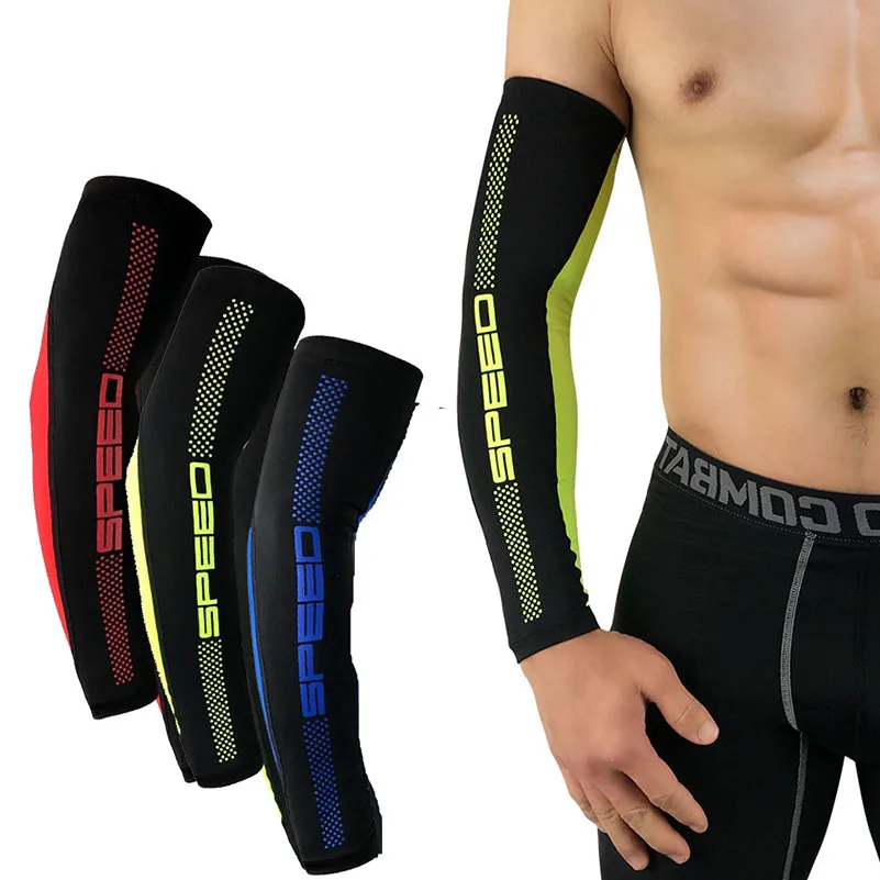 2 шт. компрессионная поддержка налокотник рукав коврик велосипед бег УФ Защита от