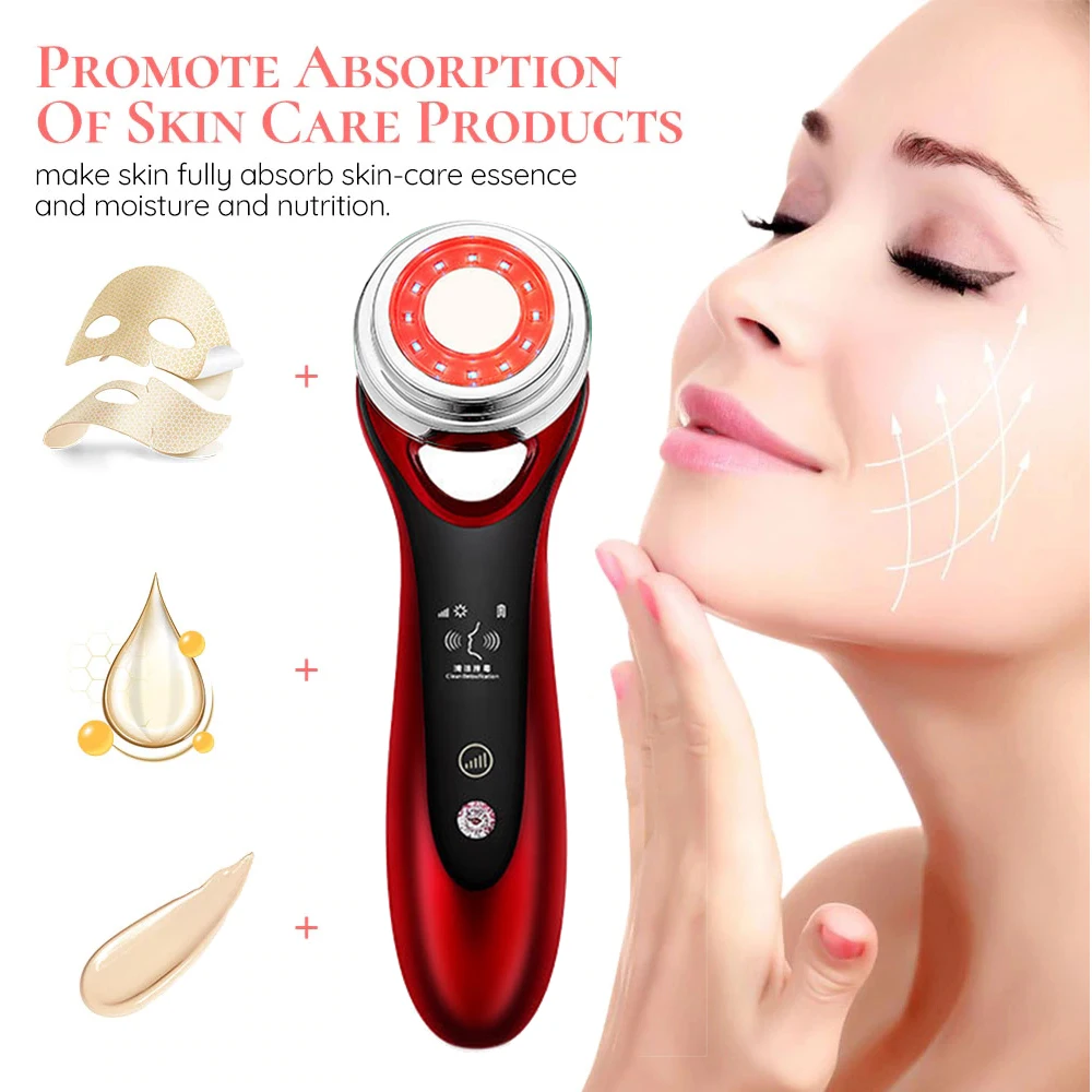 

Face Massager Skin Rejuvenation RF&EMS Skin Tightening Instrument Wrinkle Removal Facial Lift Beauty Vibration Radio Frequency