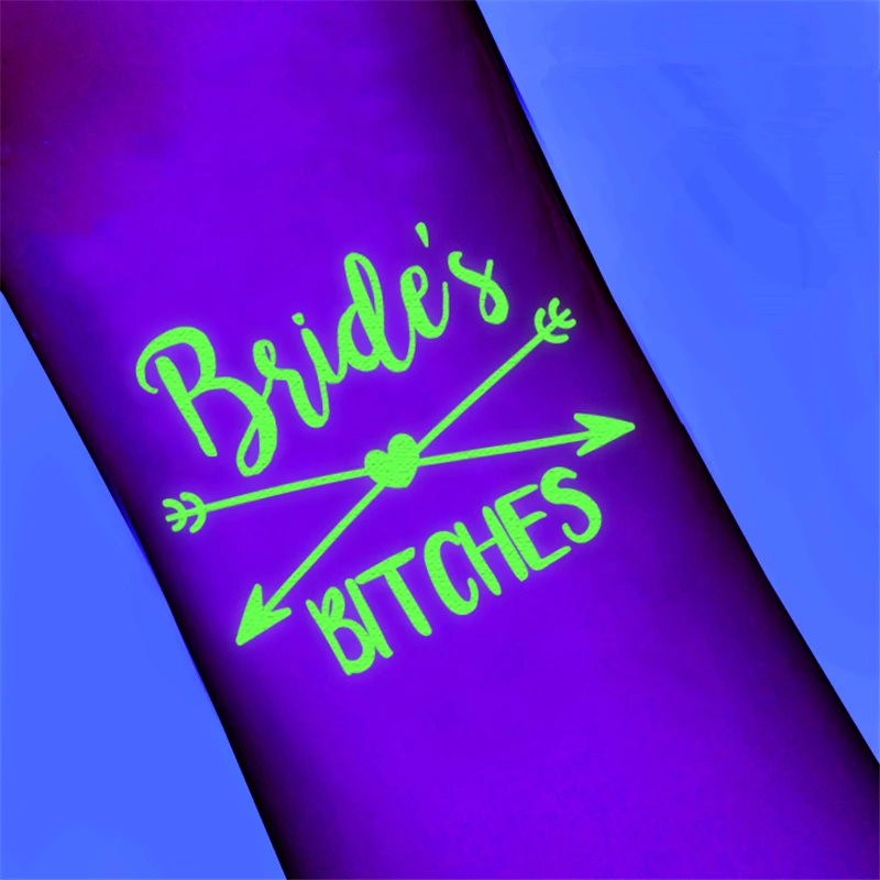 Свадебный декор 6 шт. фосфоресцирующая временная татуировка для невесты