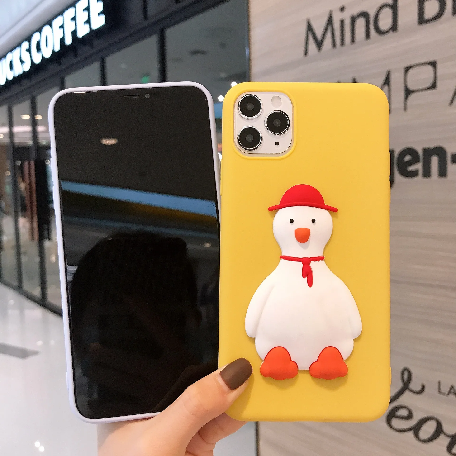 

Funny Cartoon Duck Phone Case for Samsung A52 A72 A42 5G A71 A51 A70 A50 A32 4G S21 S20 S10 Plus Note 20 Ultra
