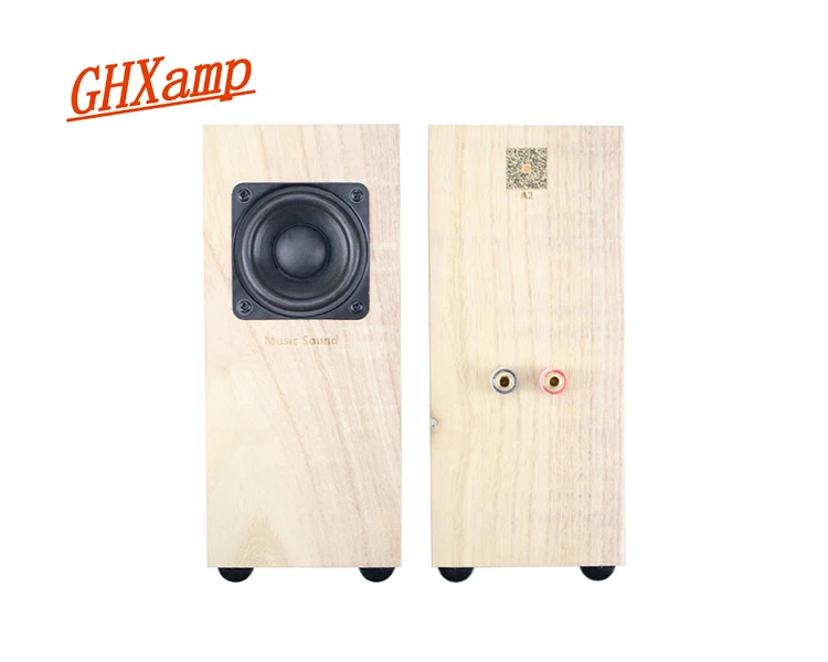 GHXAMP Full Range Wooden Speakers Hifi 2.0 Treble Midrange Bass Balance Clear Passive Loudspeaker Stereo Home Theatre 4ohm 2pcs