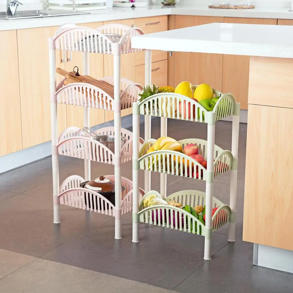 3/4 слойная пластиковая отделочная стойка для кухни гостиной полки хранения