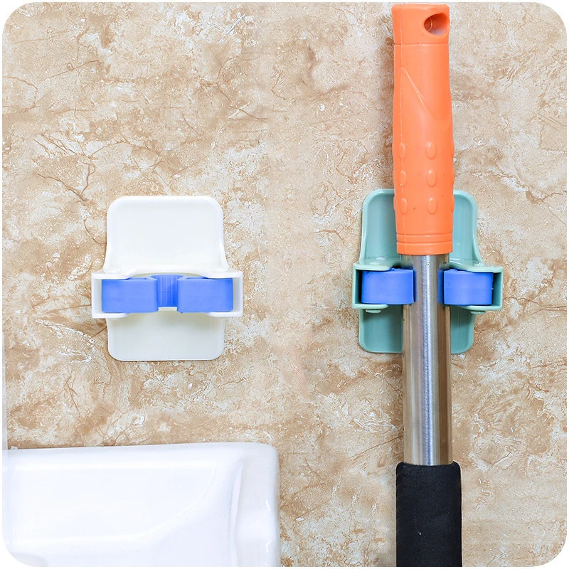 

Настенный держатель зажим для швабры в ванную комнату, прочный держатель для швабры из вискозы, крючок для швабры в ванную комнату