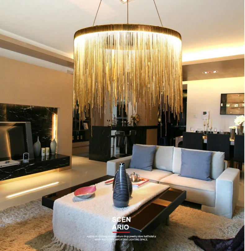 Люстра для гостиной, современный светодиодный светильник для ресторана, вилла, клубный светильник, креативный дизайнерский светильник