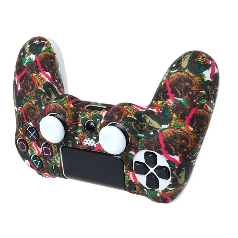 1 комплект силиконовый защитный чехол со звездами черепами и крышкой джойстика