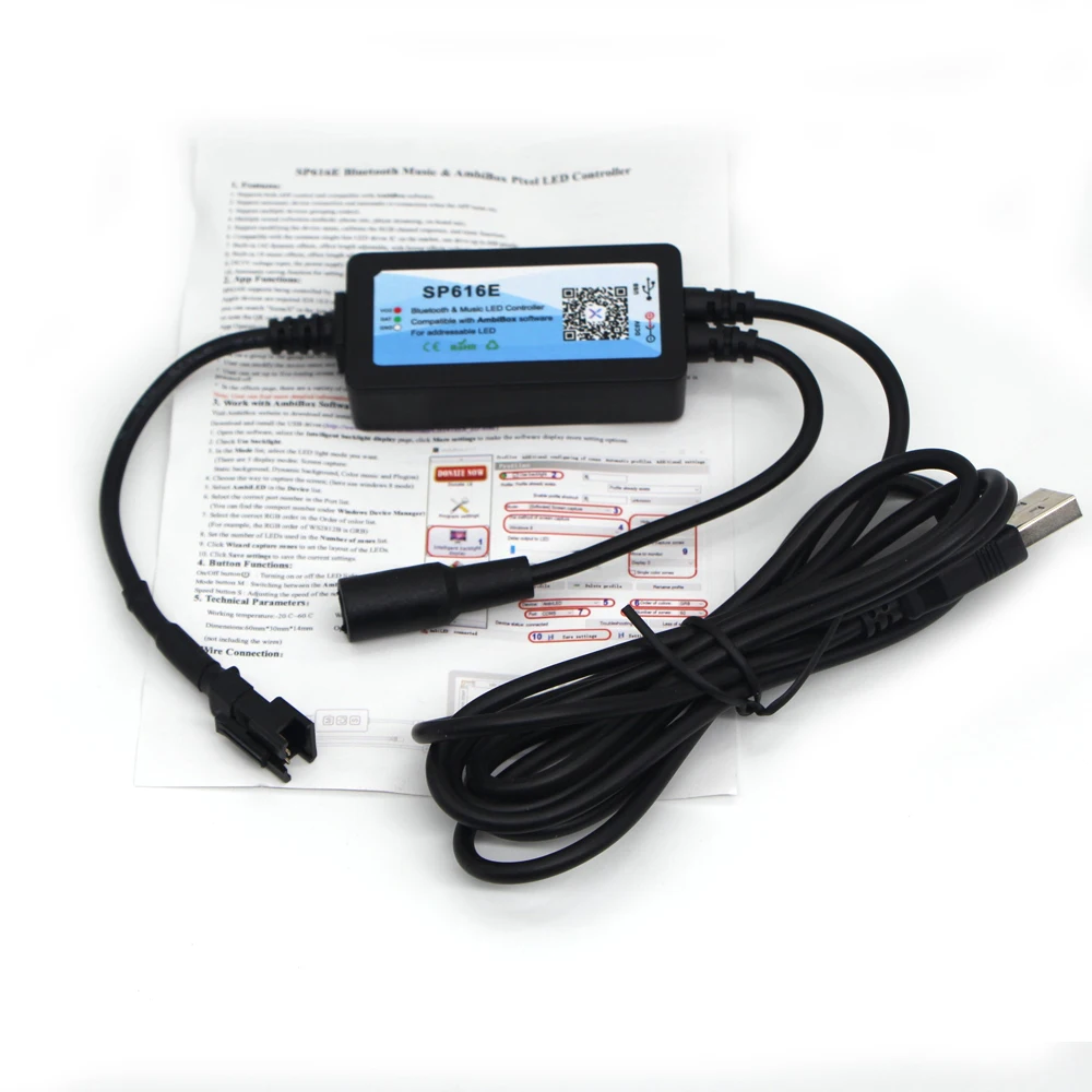 Bluetooth-Контроллер sp616e для подсветки HD-телевизора USB | Освещение