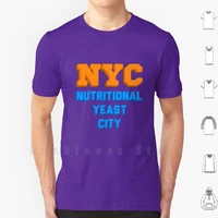 nutritional yeast city t shirt diy cotton big size s 6xl based blue building city cityscape food foodie foods health healthy