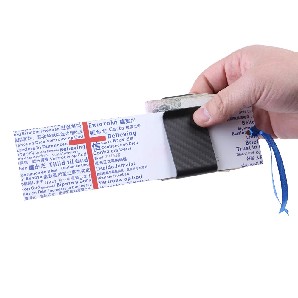 Лидер продаж новый зажим для денег из натурального углеродного волокна