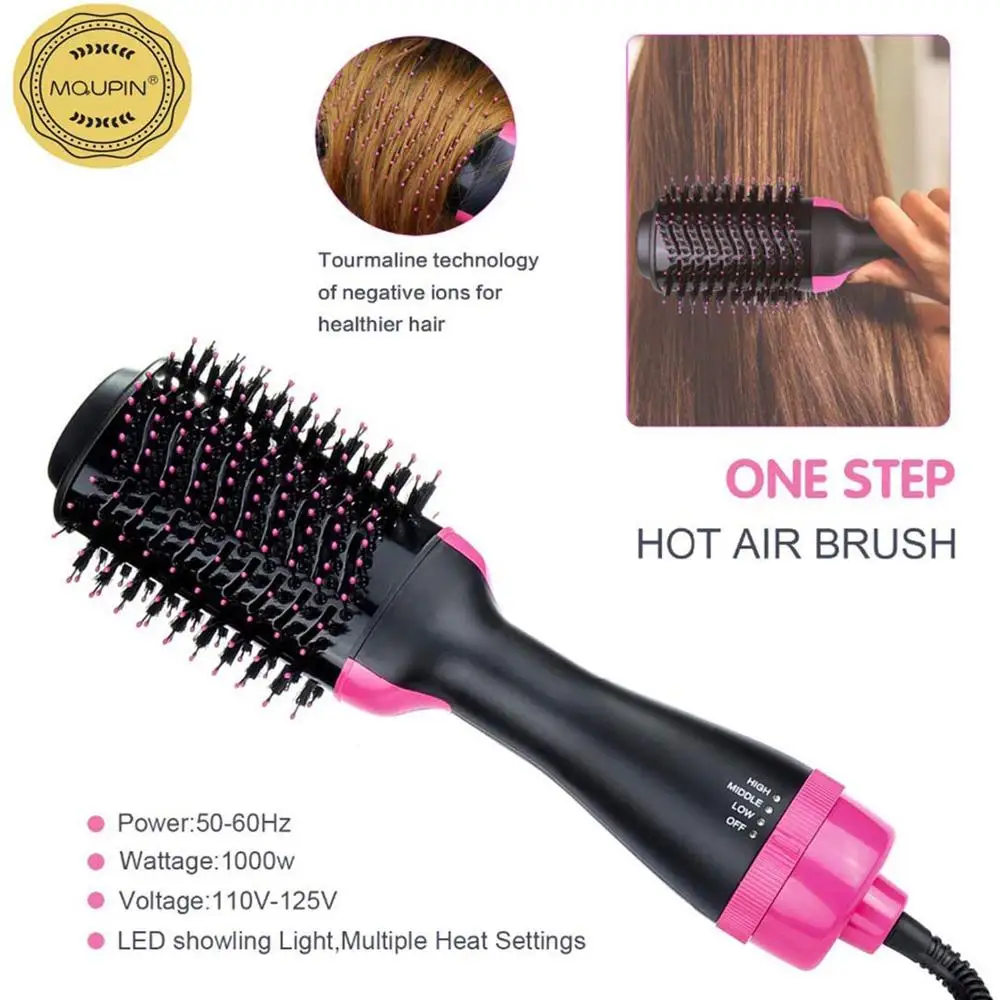 Щетка для волос одношаговая щетка вольюмайзер генератор отрицательных ионов