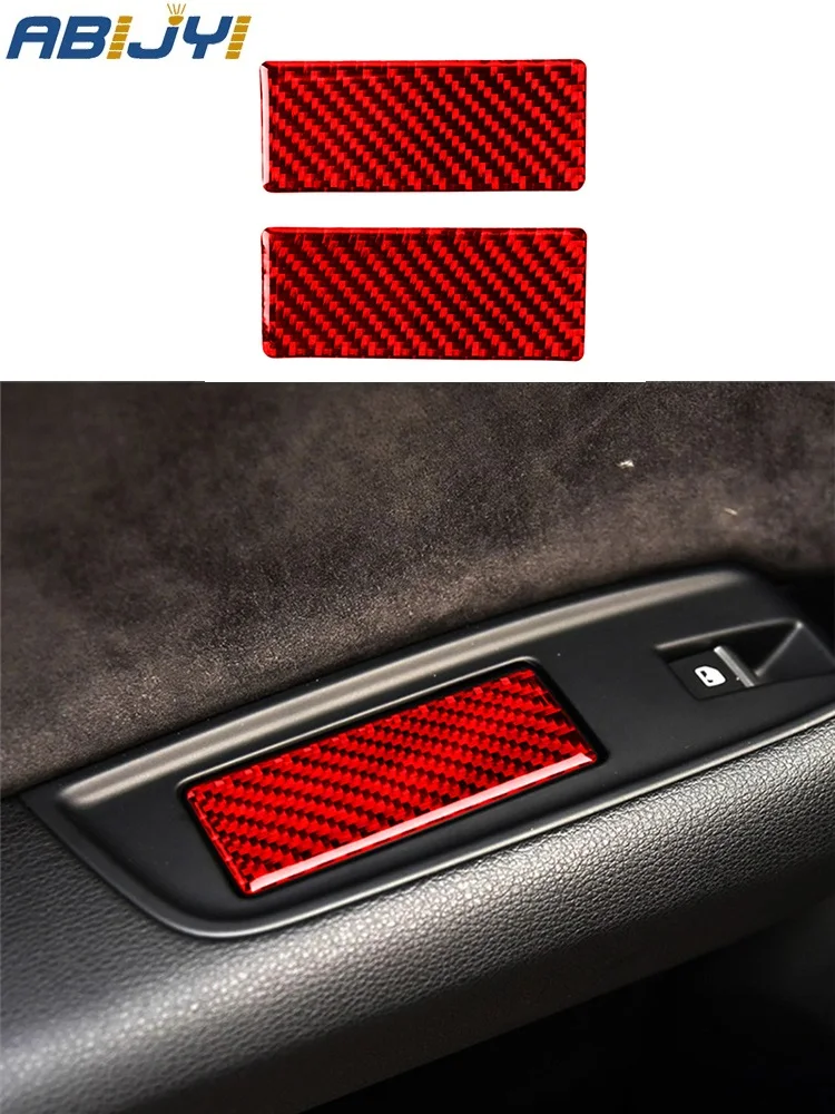 

Автомобильные наклейки из углеродного волокна крышка для пепельницы для Audi Q7 2016-2019, 2 шт.