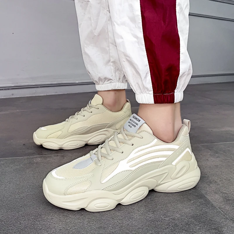 

Men Casual Shoes Sneakers Spring Lac-up Lightweight Comfortable Breathable Walking New Mesh Men Brand Sport Outdoor Footwears