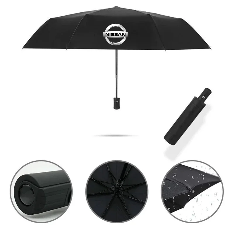 Car Styling Three-fold Double Layer Umbrella Windproof Automatic Sun Beach For NISSAN Accessories | Автомобили и мотоциклы