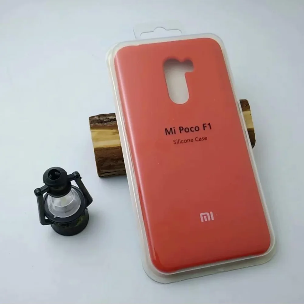 Original For Xiaomi Pocophone F1 Case Liquid Silicone Soft Protection Cover for Redmi Note 6 Pro |