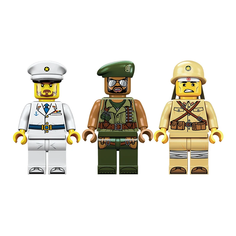

Enlightenment Building Blocks Battlefield Series Military Shoreline Battle Assembling Educational Toys for Children 6-10y