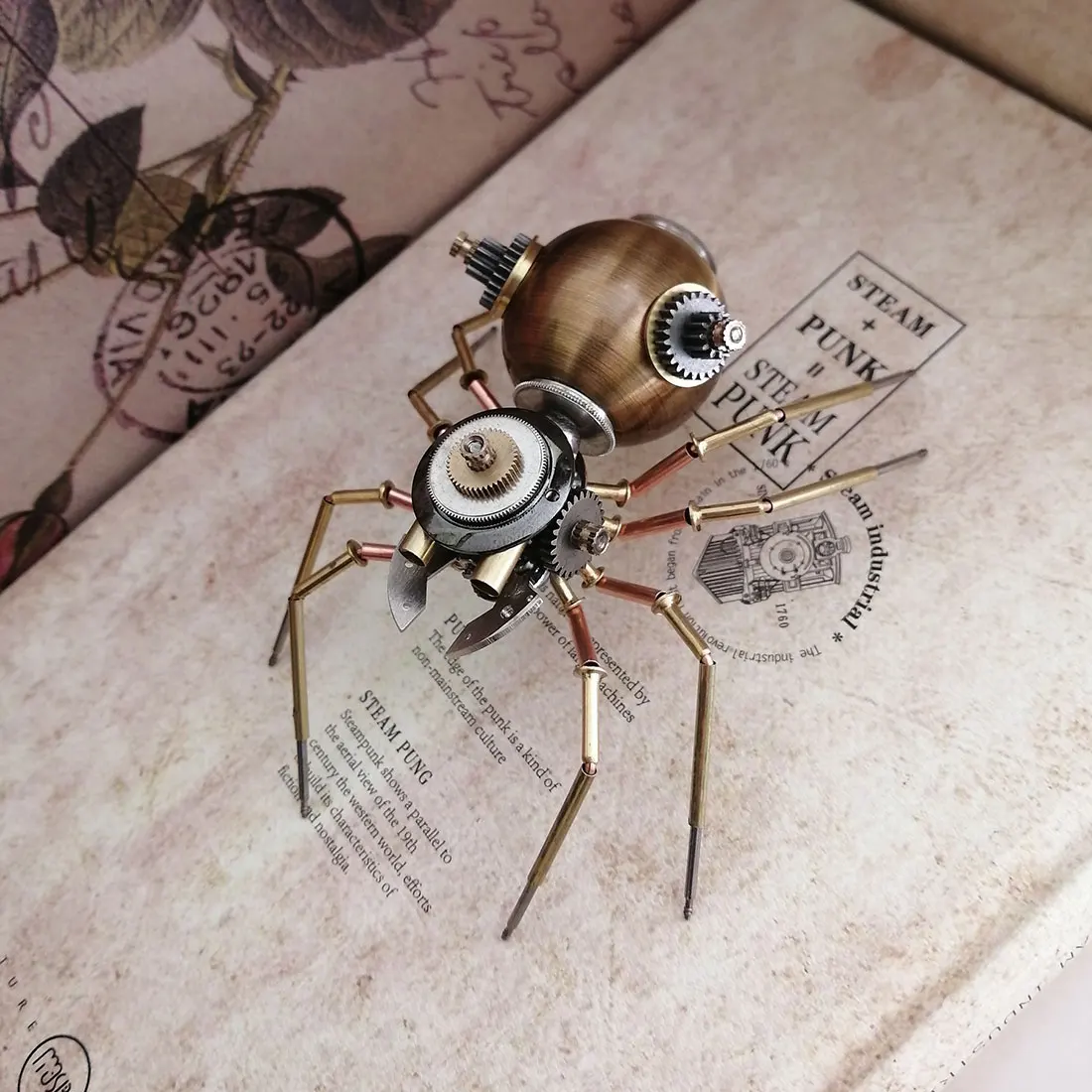 

3D Metal Mechanical Insect Handicrafts Mechanical Model for Home Decor - Spider