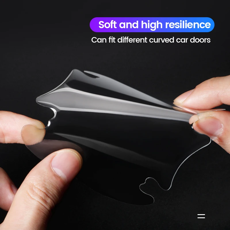 Наклейки на дверную ручку автомобиля защитные невидимые прозрачные наклейки с