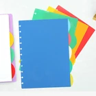 Папка А4 с отверстием в виде грибов, индексный разделитель для страниц, планер в виде грибов, страница для закладок, свободная-технические принадлежности для блокнотов