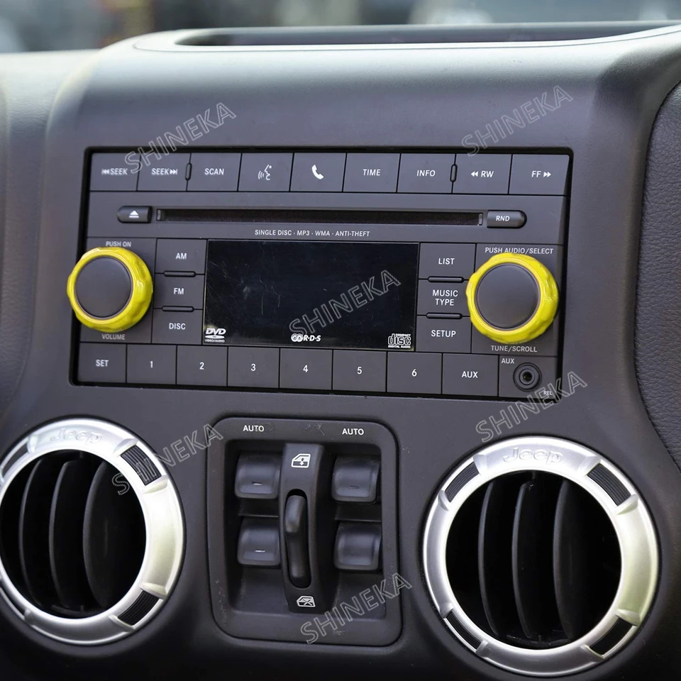 Внутреннее литье Кондиционера Переключатель CD кнопка ручка для Jeep Wrangler JK JKU 2011- компас 2010- Патриот 2011