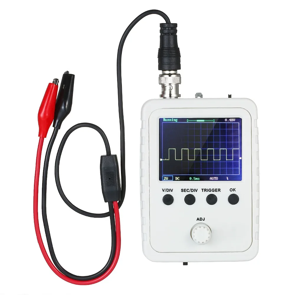 

New Assembled DSO150 Digital Oscilloscope With P6020 Probe 9V 1A Power Adapter 1MSa/s 15001K