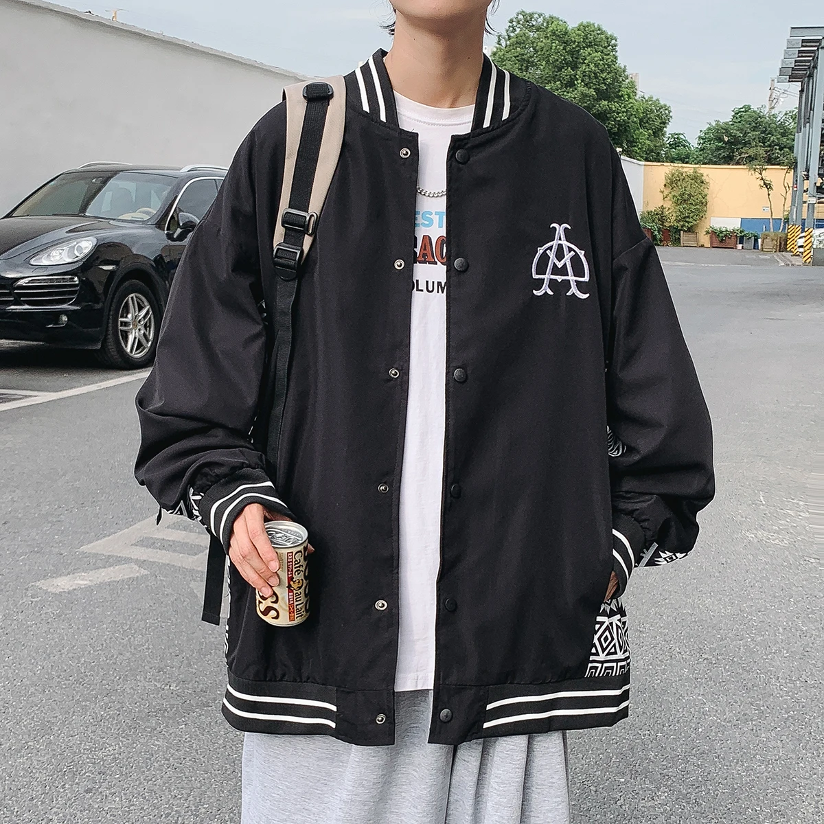 

Autumn Winter 2021 Fashion Brand Baseball Clothing Boutique Embroidery Mosaic Stereo INS Jacket Jacket Korean Version Loose Coa
