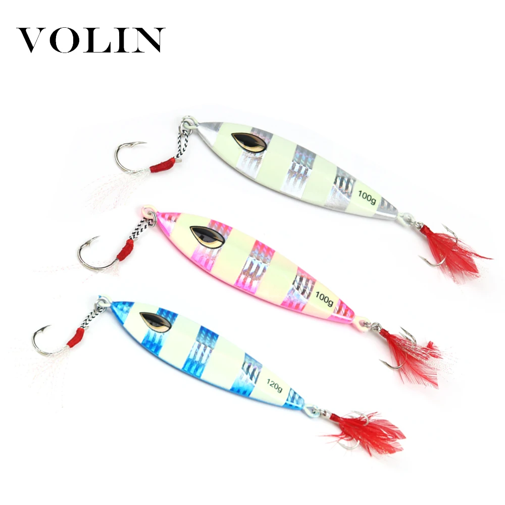 VOLIN новый морской джиг 60 г/80 г/100 г/120 г/150 г VIB металлические Свинцовые джиг-приманки