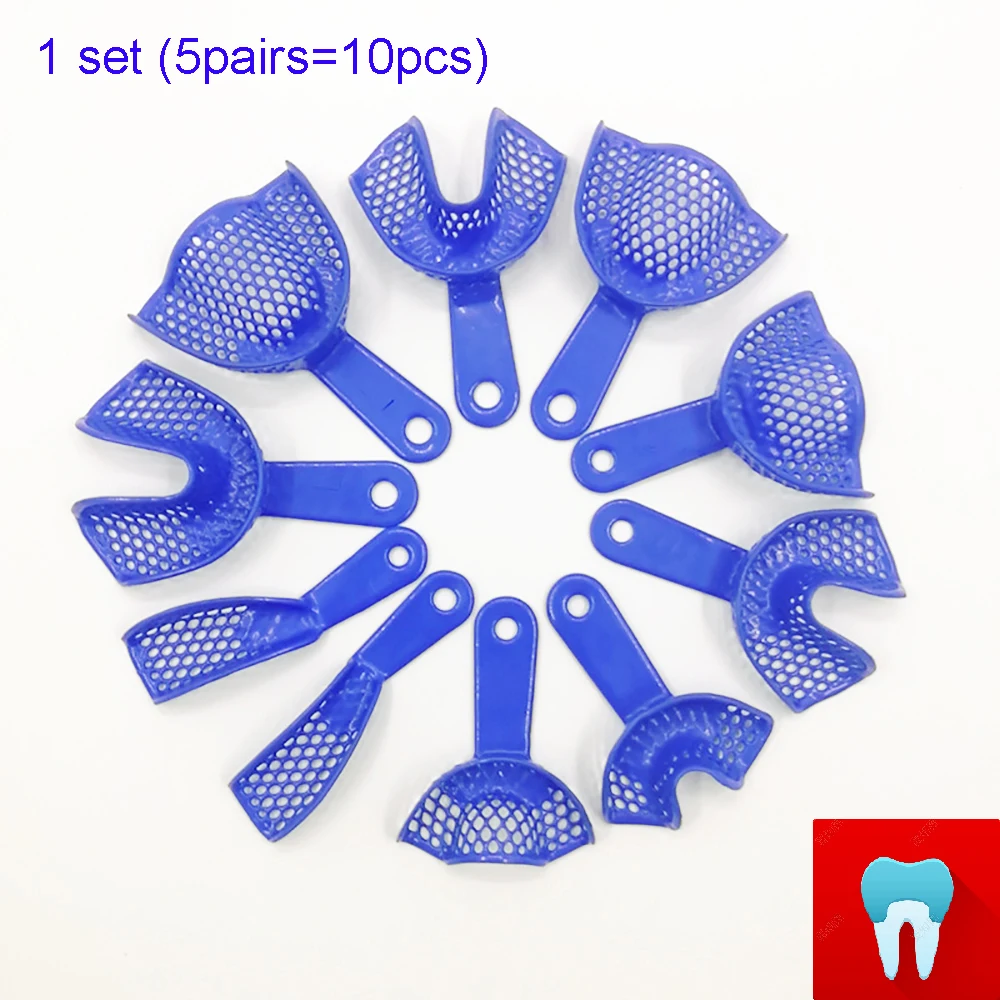 1 set Dental Impression Tray Holder Stand Placing Frame Dentist Instrument Dentistry Materials Dentist Tools With 10 pcs Tray