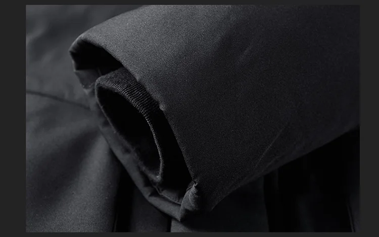 JEEP SPIRIT зимняя куртка на утином пуху Мужская мода средней длины Толстая теплая ветровка зимнее пальто для мужчин размера плюс L-4XL Veste Homme