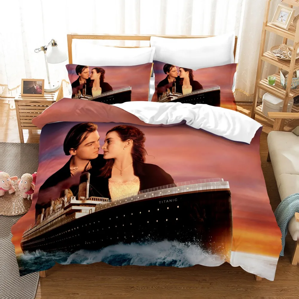 Комплект постельного белья для мальчиков gife Jack and Rose Titanic пододеяльник с 3D-принтом