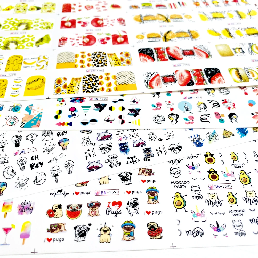 12 видов конструкций набор наклеек с изображением фруктов мороженого водяные